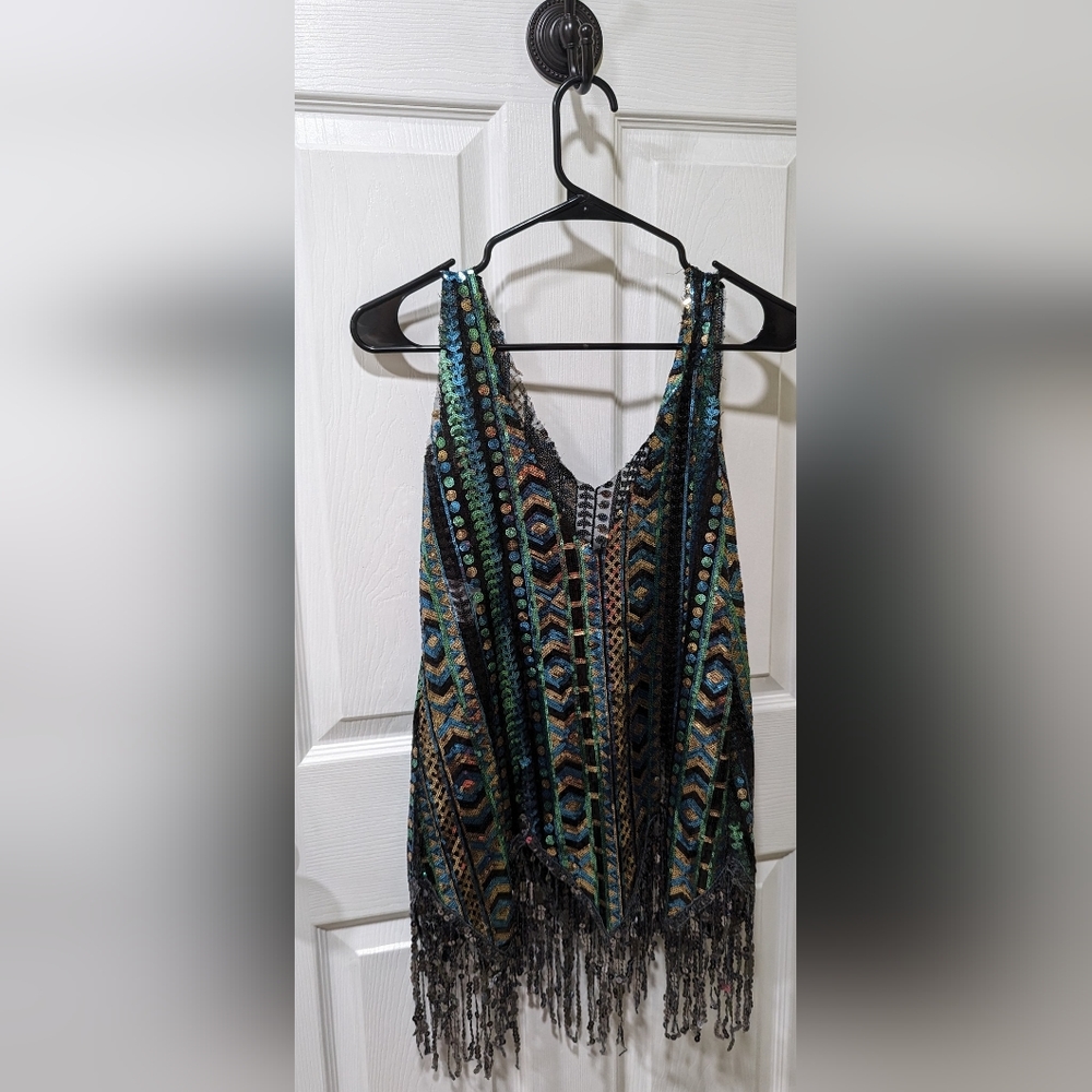 Art Stone - Dance Dress - Green/Blue/Black - XL Child